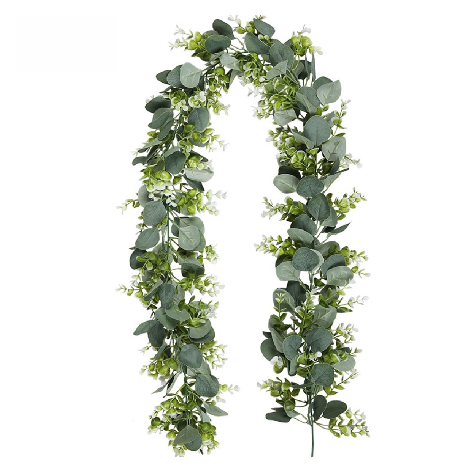 DAVBIR 3/1 pz Foglie di Eucalipto Ghirlanda di Fiori Artificiali Rattan Piante Finte Decorazione Della Casa Foglia di Seta Viti for la Decorazione Della Festa Nuziale perfection (Color : Combination