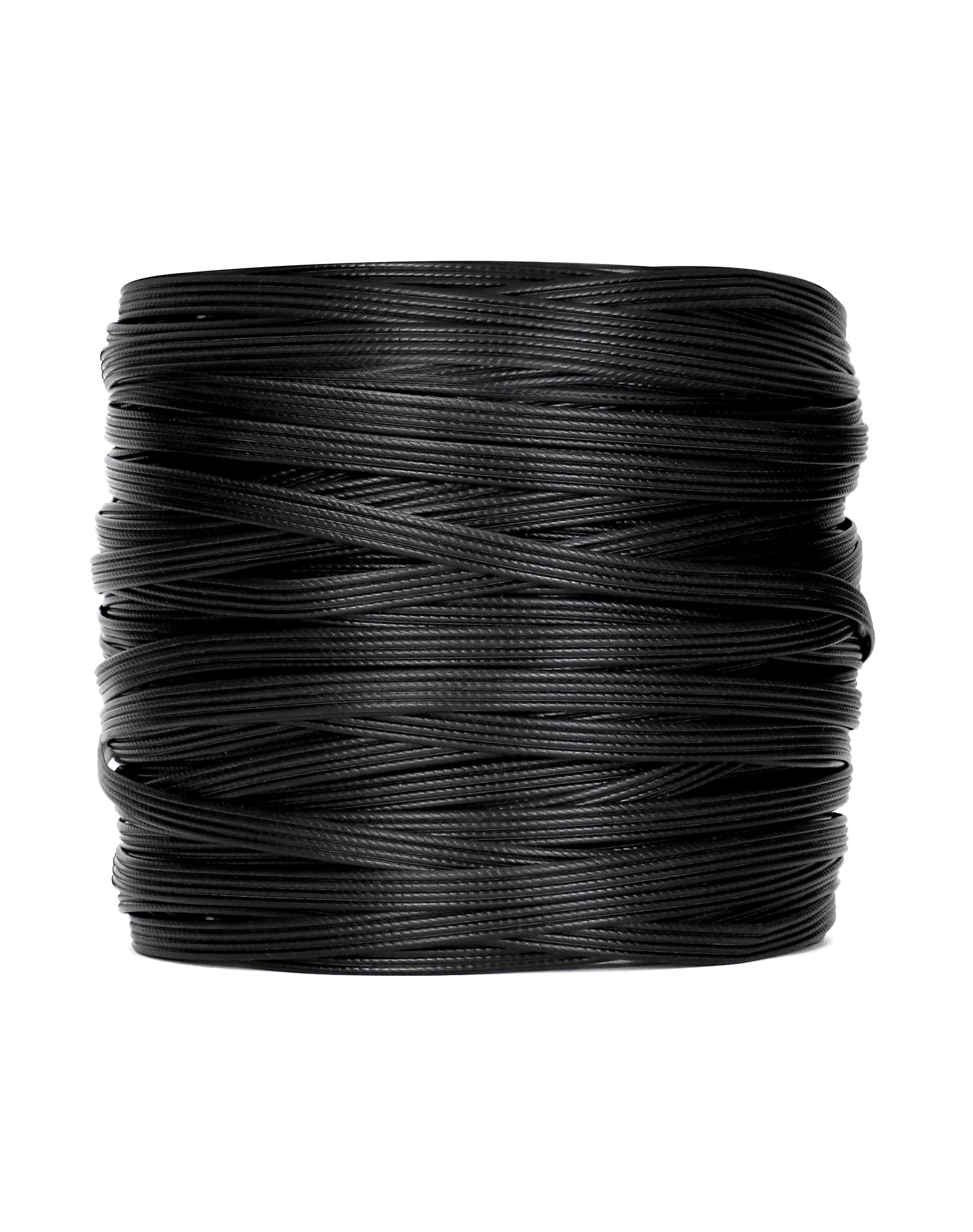 QWORK® PE Rattan, Materiale di Riparazione in Rattan Intrecciato in plastica, Nero, Resistente agli Agenti atmosferici, per Lavoro a Maglia e riparazioni, 0.5 kg