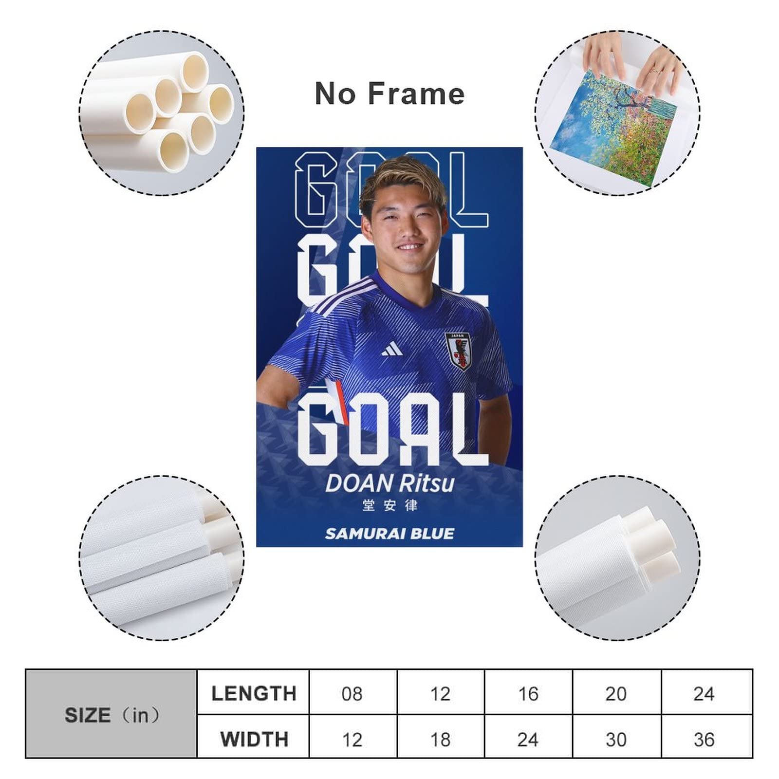 堂安律 ポスター トレーナー】堂安律 非売品 販促 ポスター サッカー