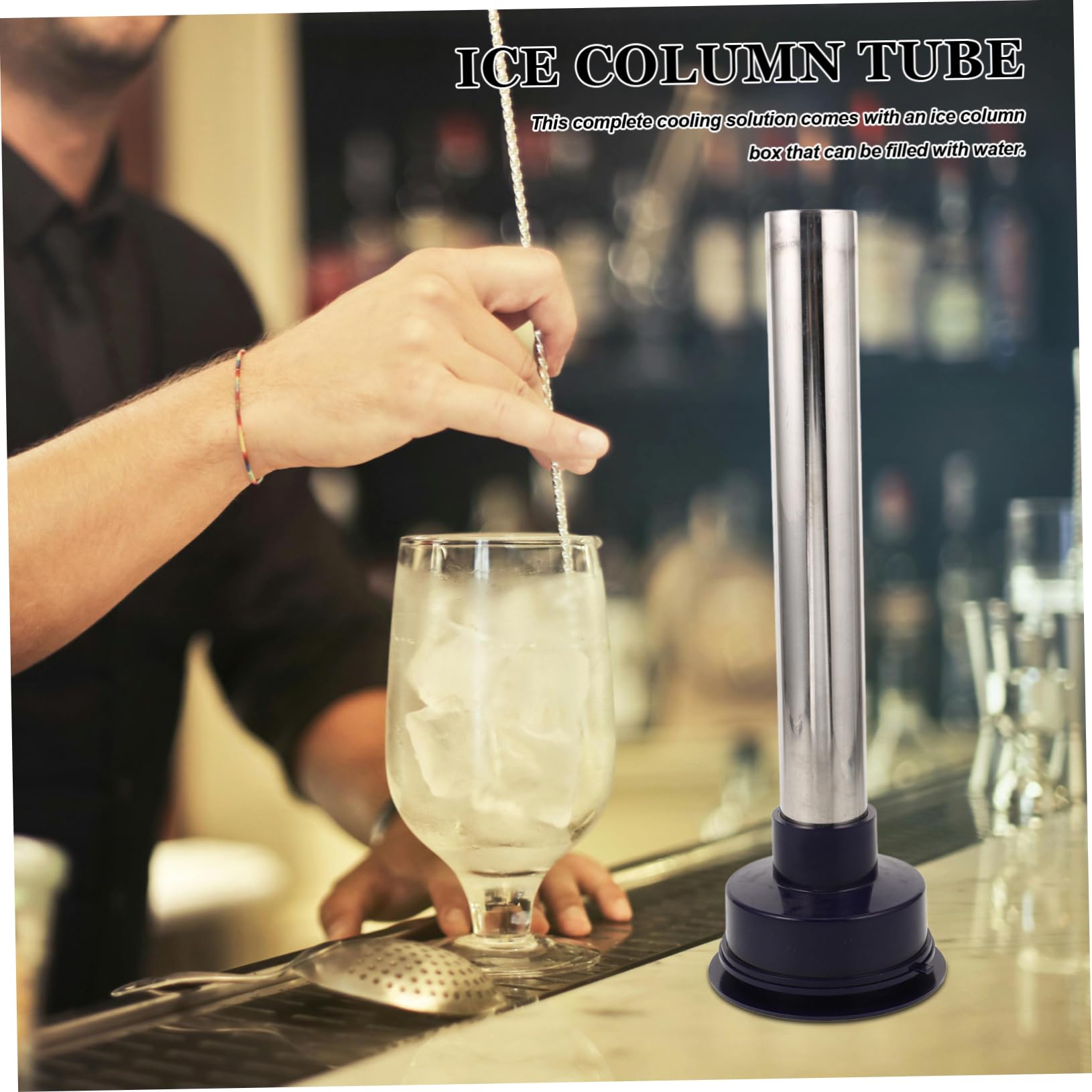 HOLIDYOYO Stainless Steel Ice Cube for Drinks Reusable Ice Cubes for Coolers for Beer Tower Water Bottles