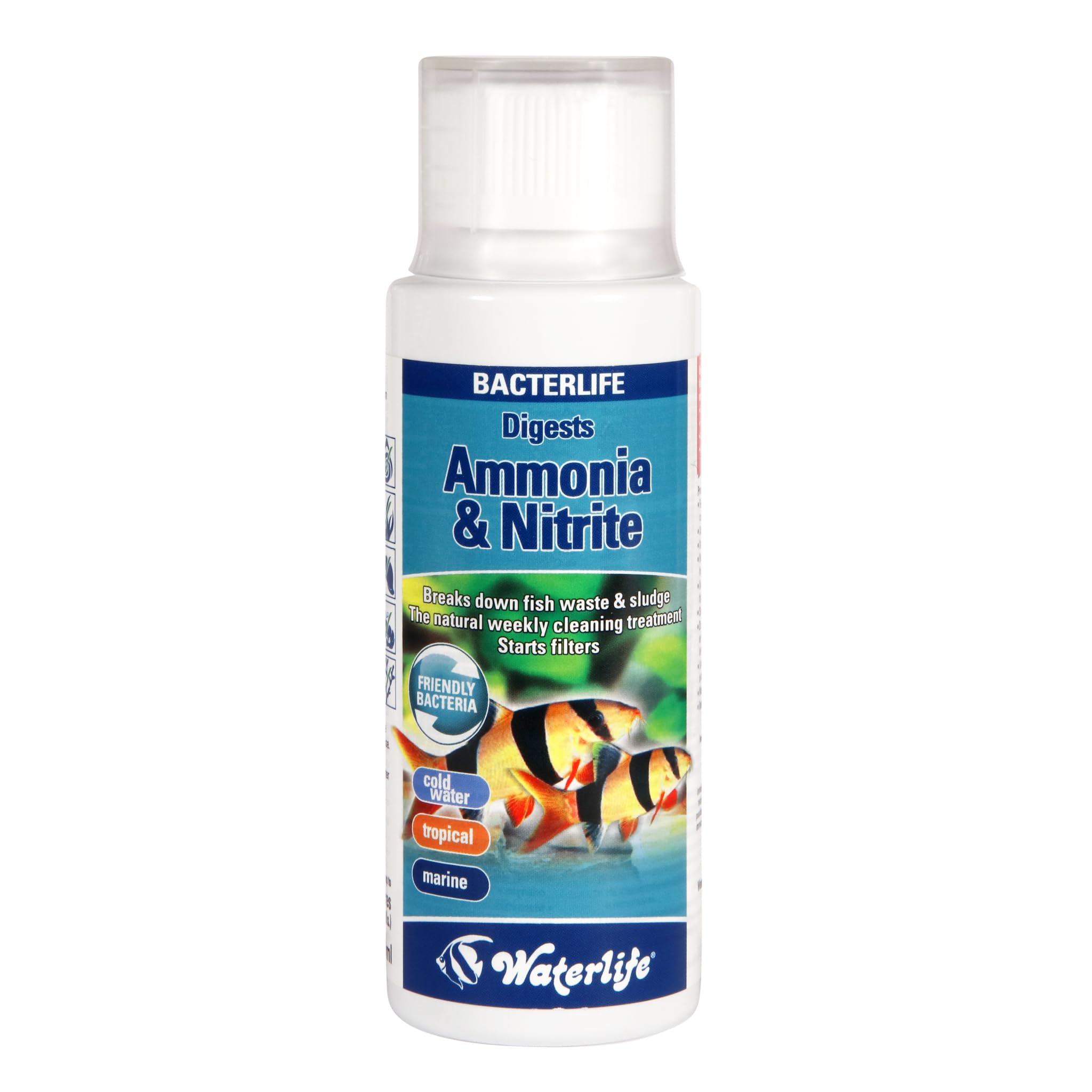 Waterlife Bacterlife 100ml Digests Ammonia & Nitrite in Aquarium