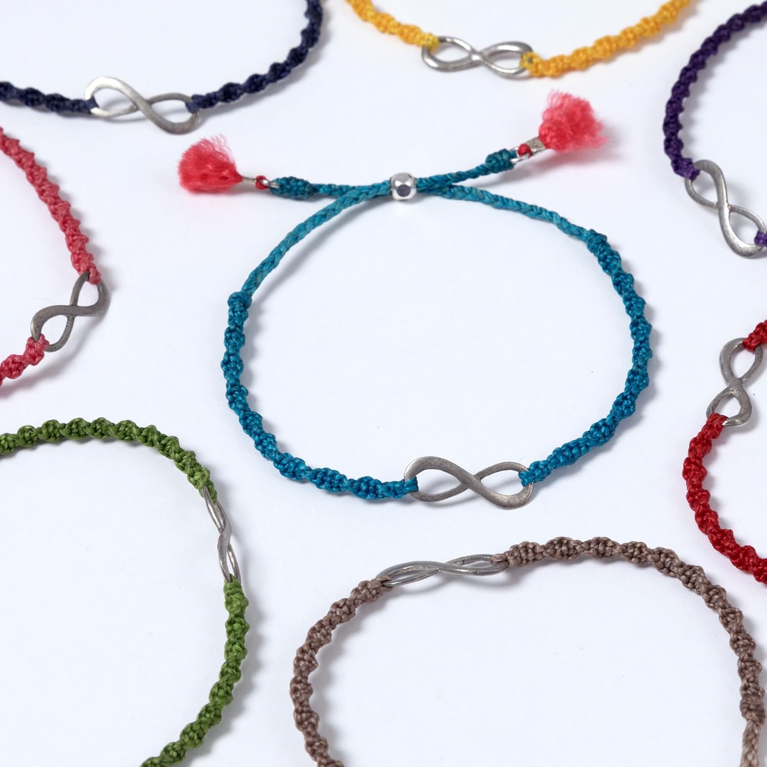 Infinite Inspiration Bracelet Handmade Adjustable Charm Jewelry Women Made Fair Trade Gift for Women Mom Ladies Stackable - Image 4