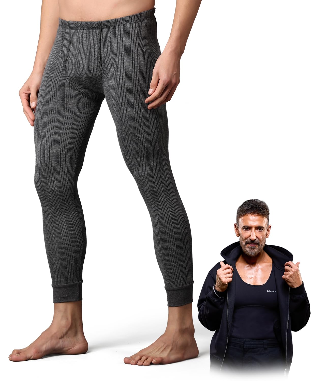 wearslim Premium Winter Thermal Bottom Underwear for Men | Ultra Soft Winter Warmer Inner Wear Johns Pant Lower-picture-12