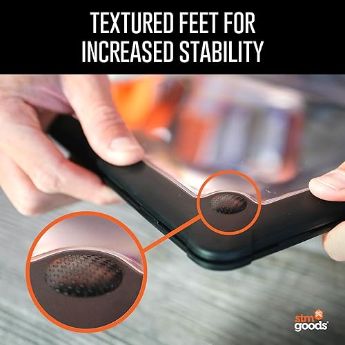 Miniatura 7 de STM Dux - Funda ultra protectora para MacBook Air (13 pulgadas), M4, 2025/M3, 2024/M2, 2022, PC transparente, parachoques de TPU elevados