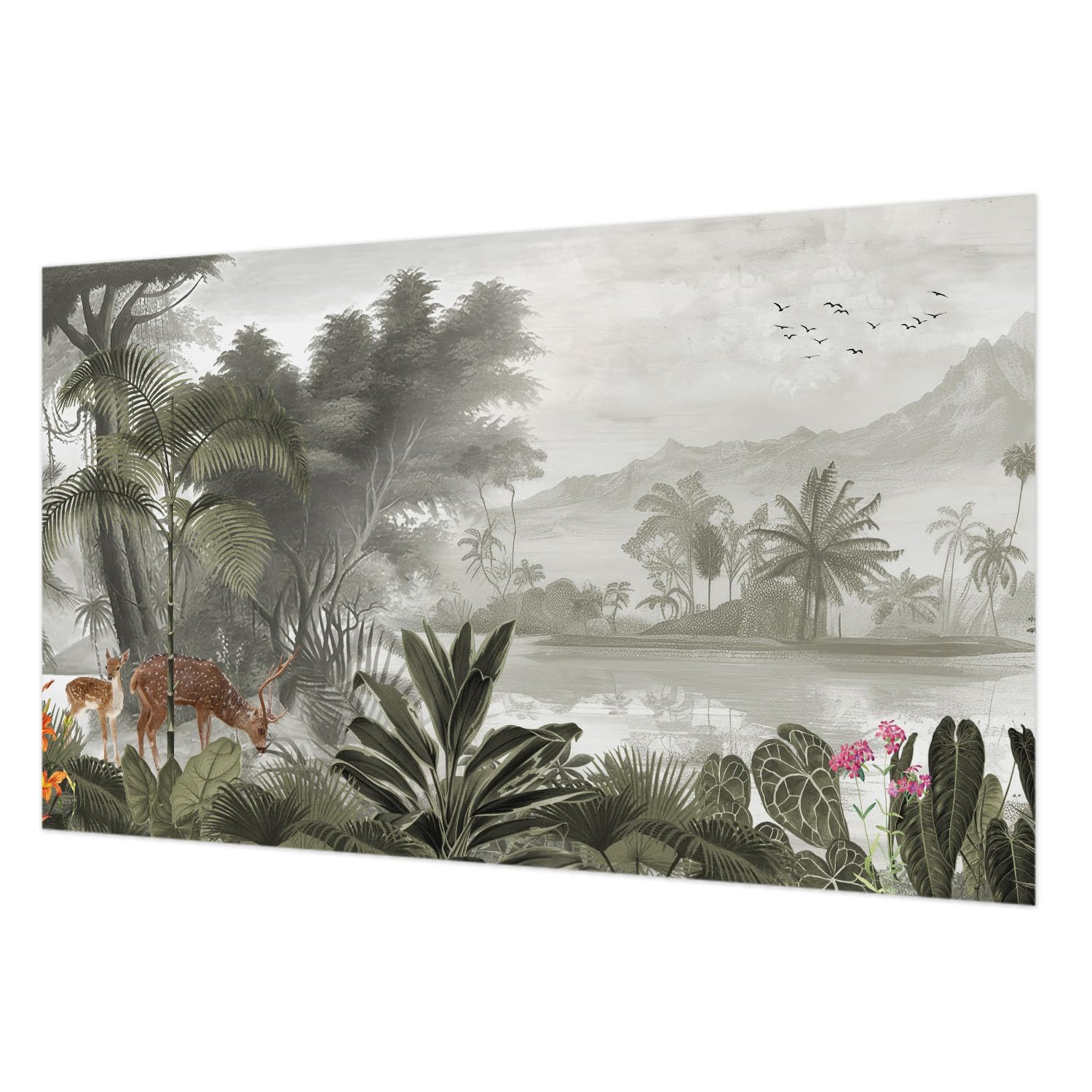 Papier Peint Impression Haute Qualité Grand Format 416x254 cm Tulup Oasis
