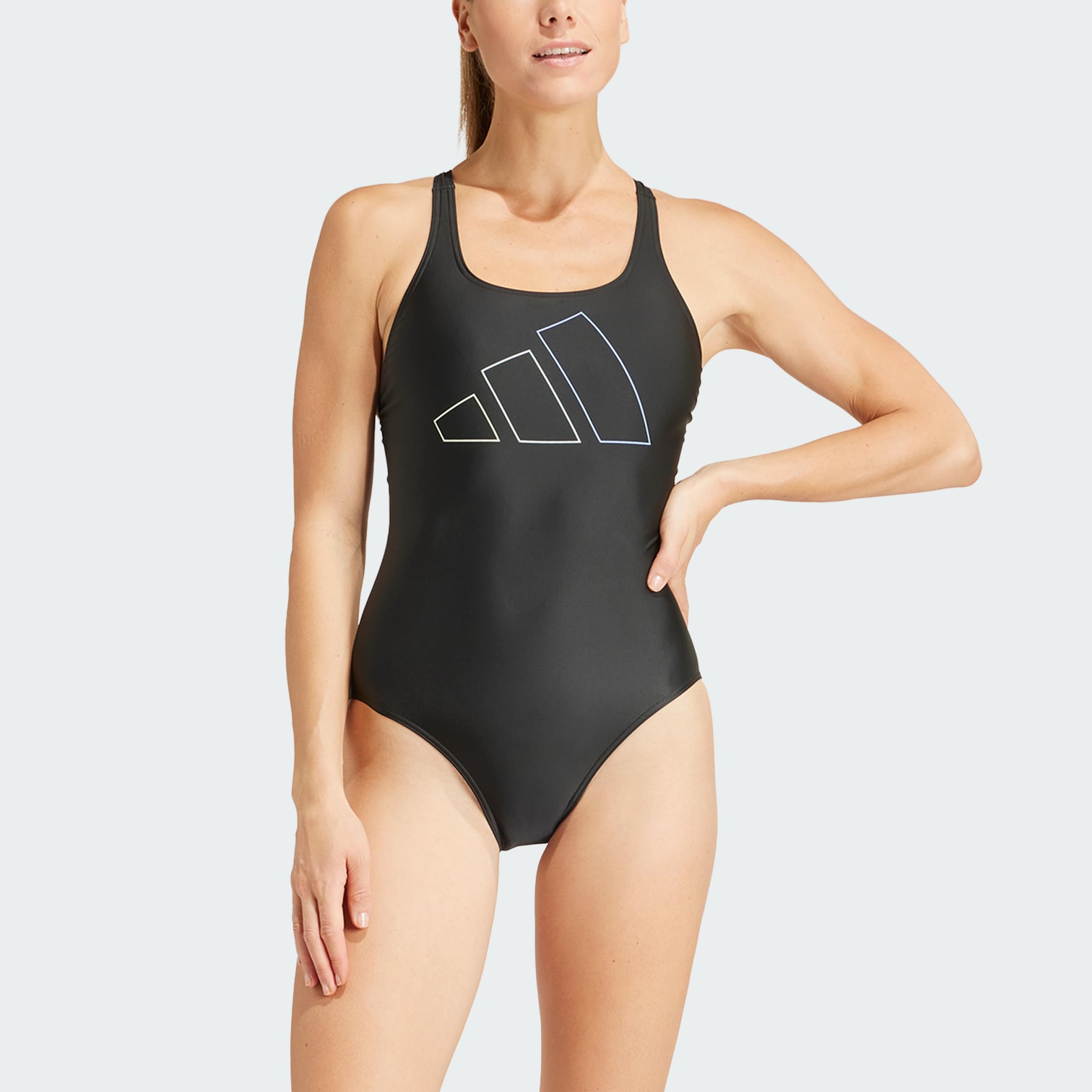 Adidas Damen Big Bars Swimsuit Badeanzug