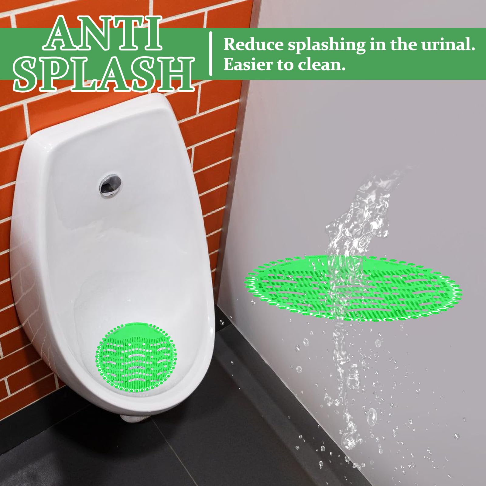 Urinalsieb, 16 Stück Urinalsieb Mit Duft (Apfel), Frischewirkung Pissoirsieb, Desodorierungsmittel Für Urinalsiebe, Urinal Einleger Matte, Pissoirsieb Spritzschutz Für Alle Gewerblichen Orte Wohnungen