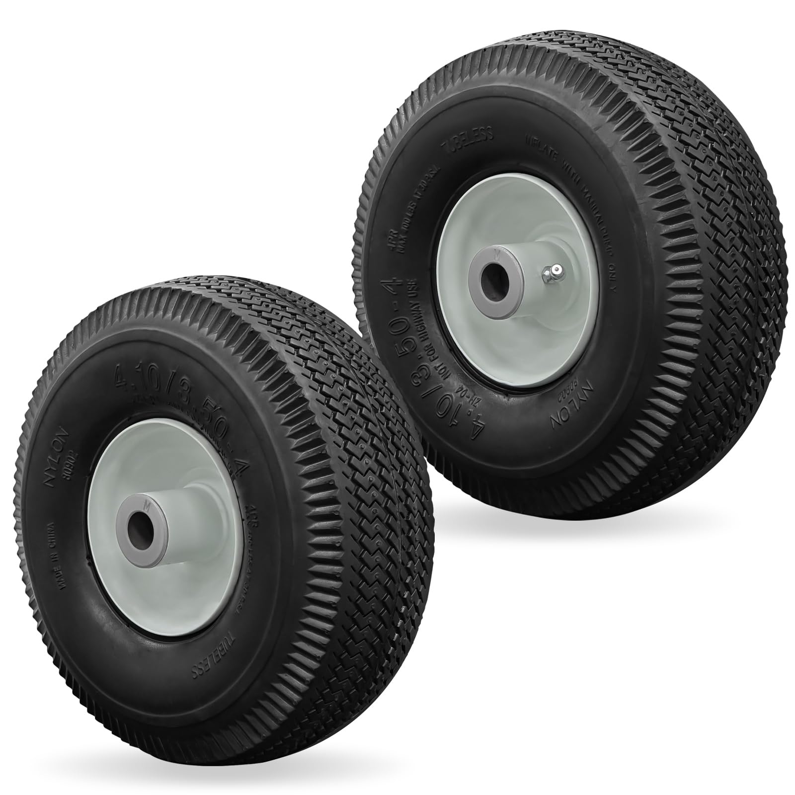 105-3471 Front Wheel and Tire Assembly Replacement for Toro TimeCutter Z 4.10/3.50-4/Exmark Quest Z-Turn Riding Mower(2 Pack)