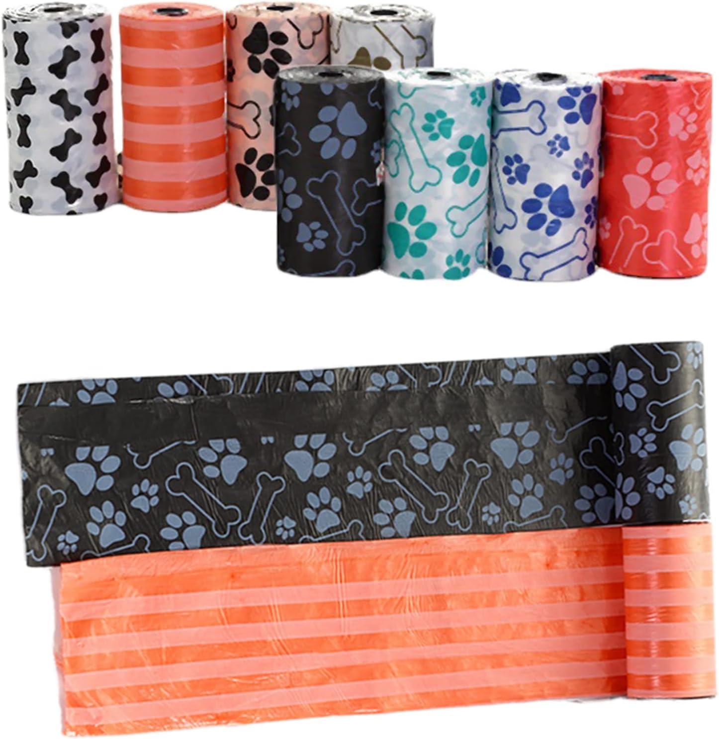 ANTOLE 10 Rolls Waste Bags for Cat Litter Shovel,Integrated Detachable