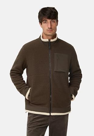 camel active Men's Sweat Jacket with Pockets