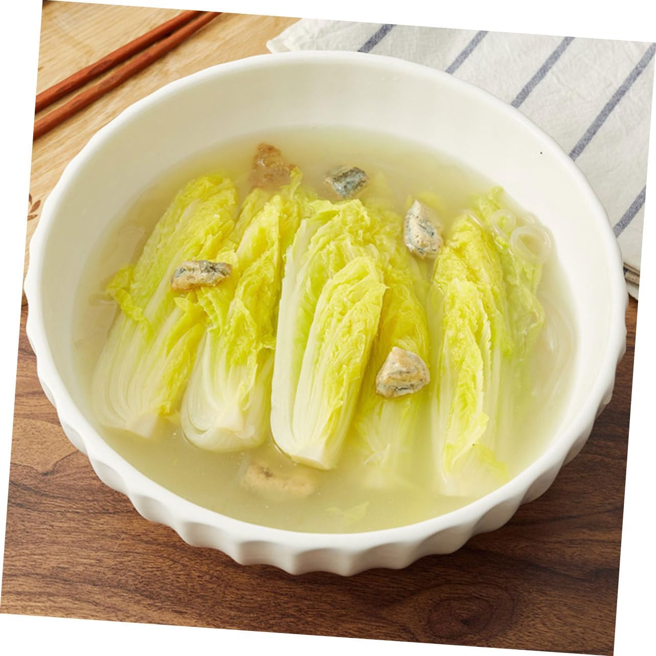 1pc Ceramic Soup Basin Pumpkin-shaped Mixing Bowl White Household Container for Soup Noodles and Food Storage for Home and Kitchen Use