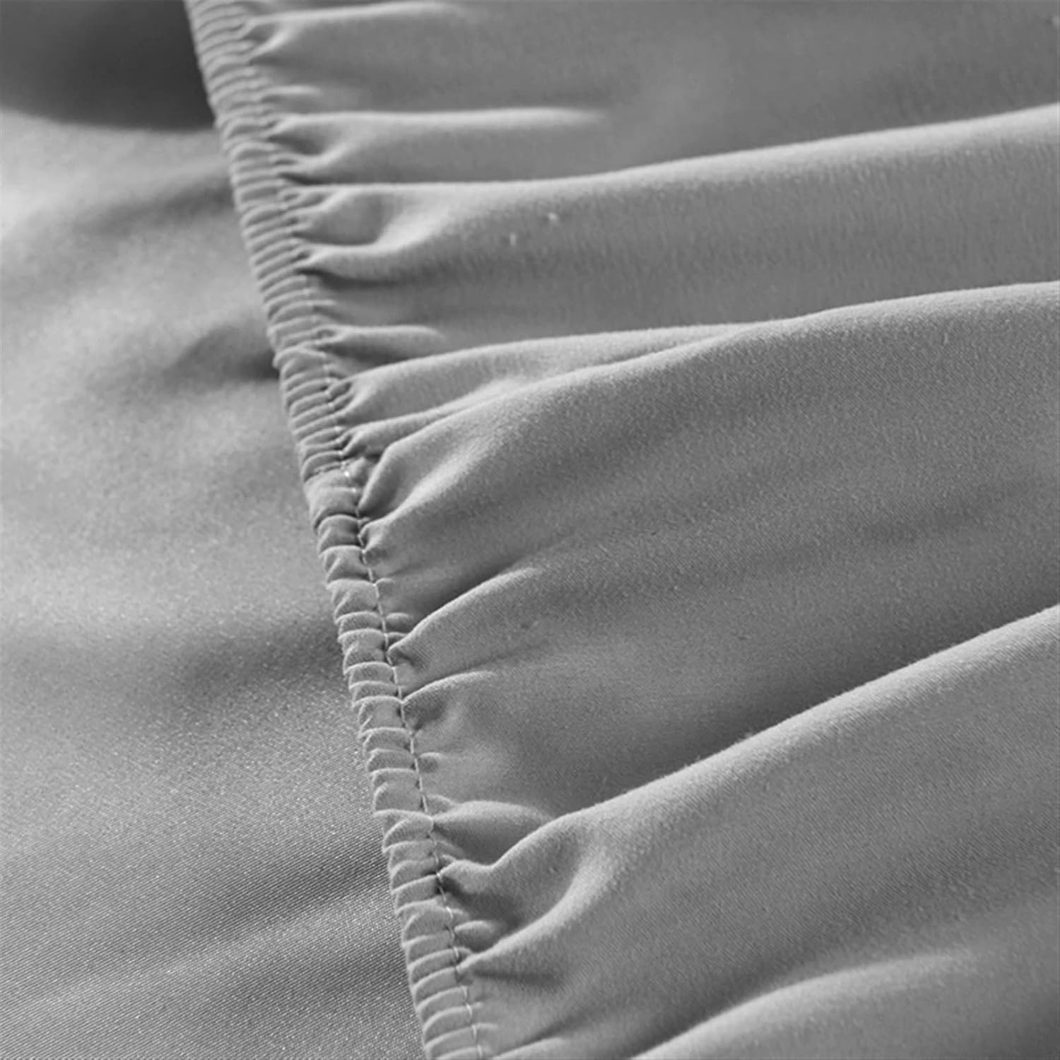 Mattress Cover Solid Color Bedding Linens Bed Sheets with Elastic Band Double Queen Size Bedsheet * */778 (Color : A, Size : 160x200x25cm 1Piece) (A 160x200x25cm 1Piece)