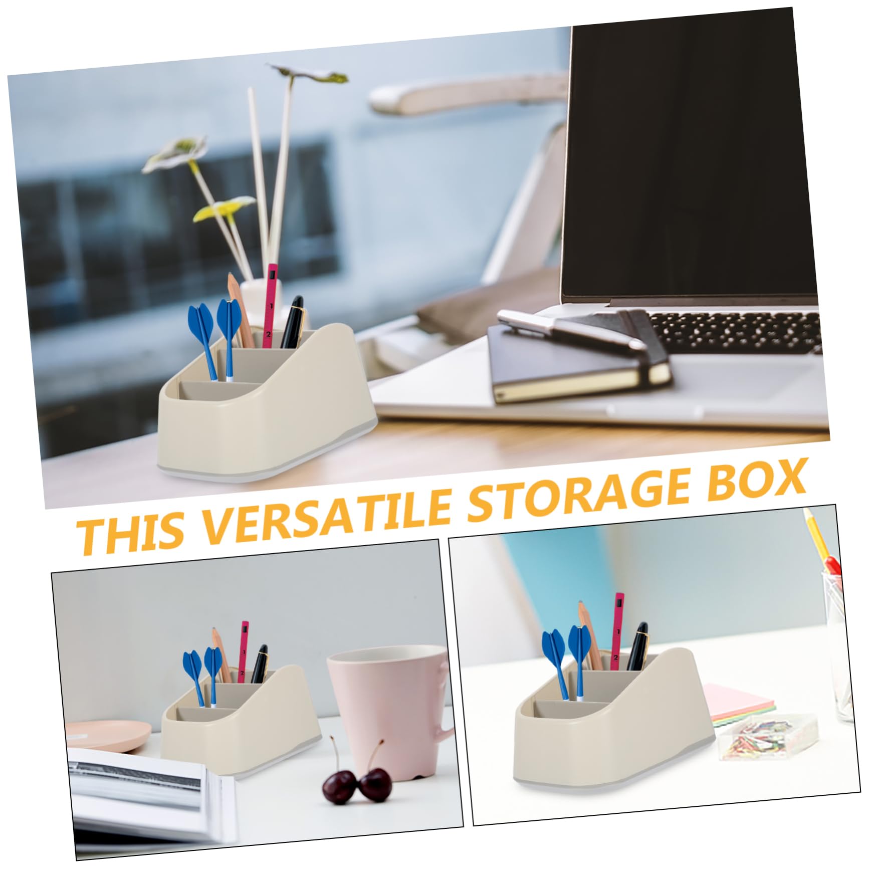 NUOBESTY 4piezas Caja De Almacenamiento Multifuncional Para Control Remoto y Accesorios De Oficina Organizador De Escritorio Compartimentos Para Hogar y Sala De Estar