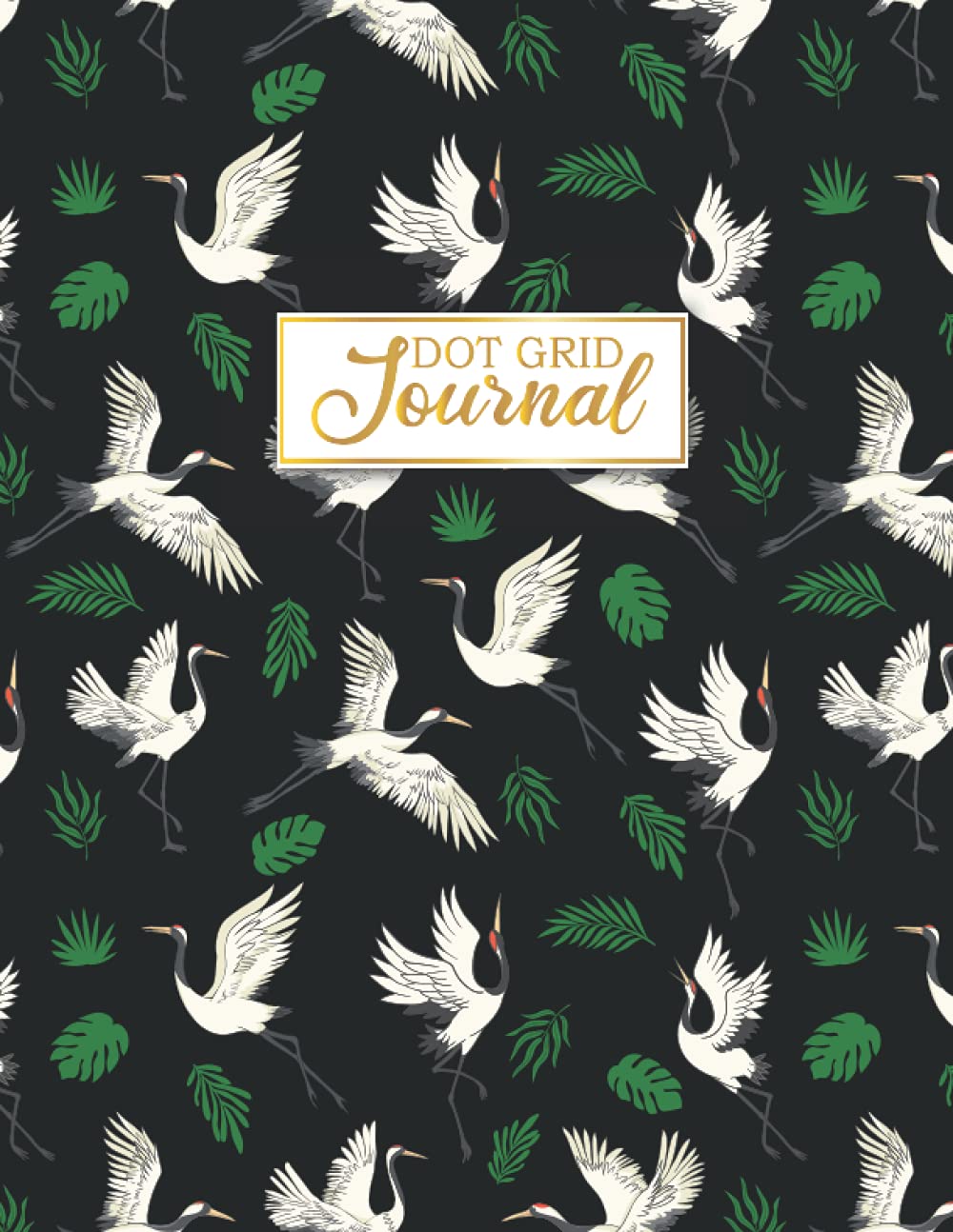 Heron Dot Grid: Heron Pattern Dot Grid Notebook To Write Notes Password, Sketch Pad, Notepad, To Do Lists - 8.5"x 11" Inches - 100 Pages