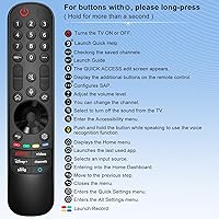 Vista 8 de AN-MR24gn-Mágico-para-LG-Smart-TV-Control-Remoto-de-Voz-Reemplazo Universal Compatible con LG OLED Webos Thinq Nano Cell Servicio de Televisores