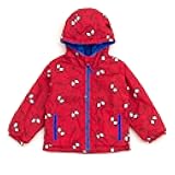 Spider-Man Zip Up Waterproof Rain Jacket Toddler to Little Kid Sizes (2T - 7)