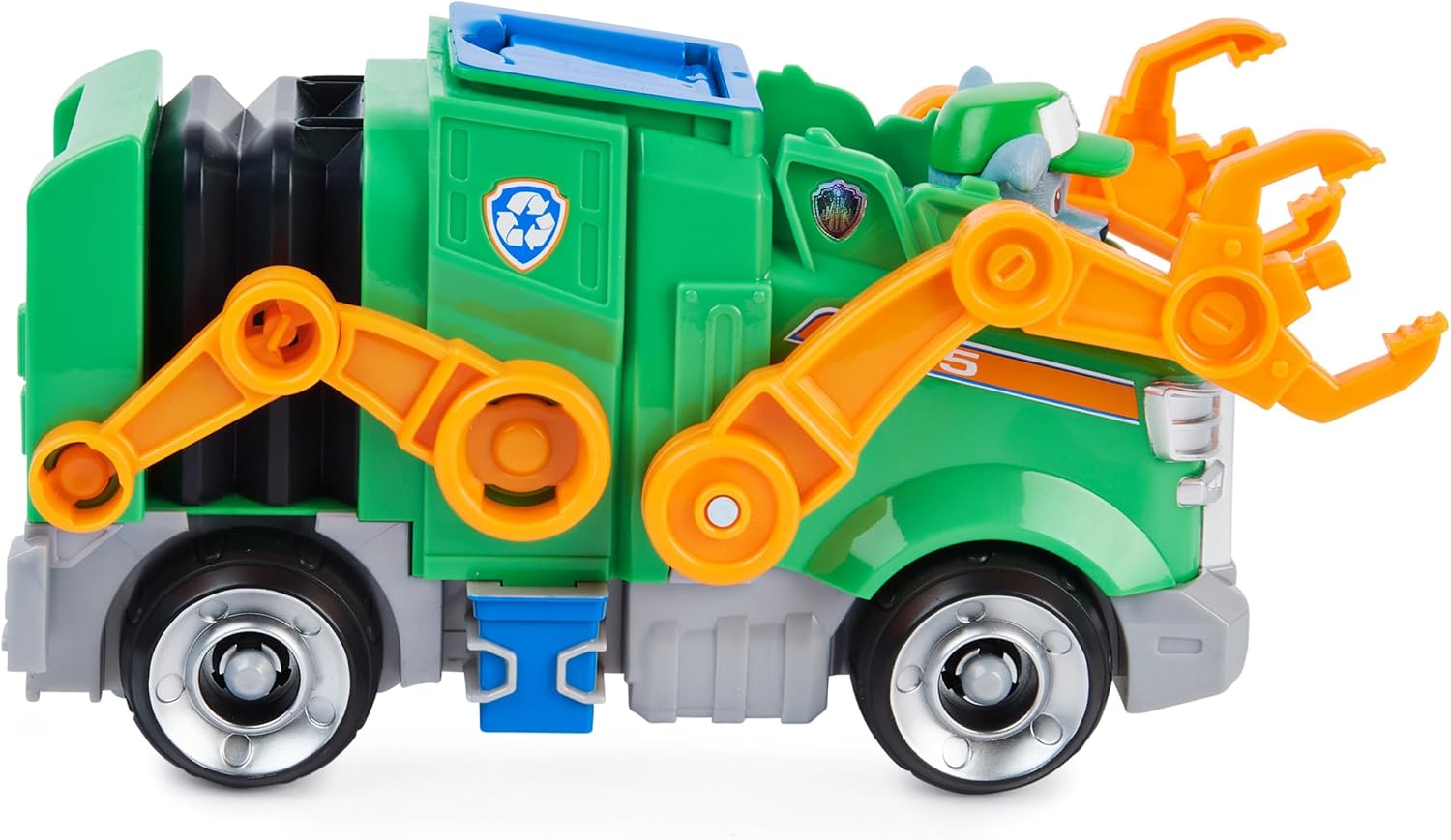 Paw Patrol, Rocky’s Deluxe Movie Transforming Toy Car with Collectible Action Figure, Kids Toys for Ages 3 and up image 5