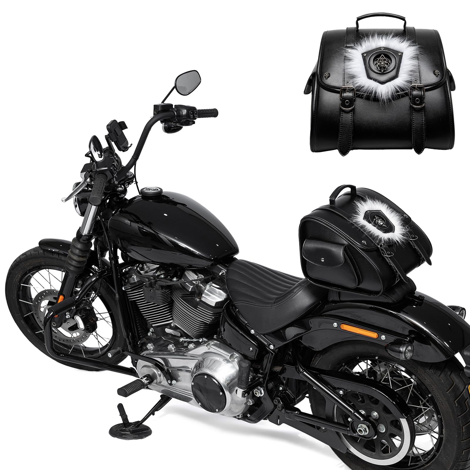 Hecktasche mit Anti Diebstahl Verschluss, wetterfeste Designs, Retro Heckpack Upgrades für Fahrrad und Motorradgepäck