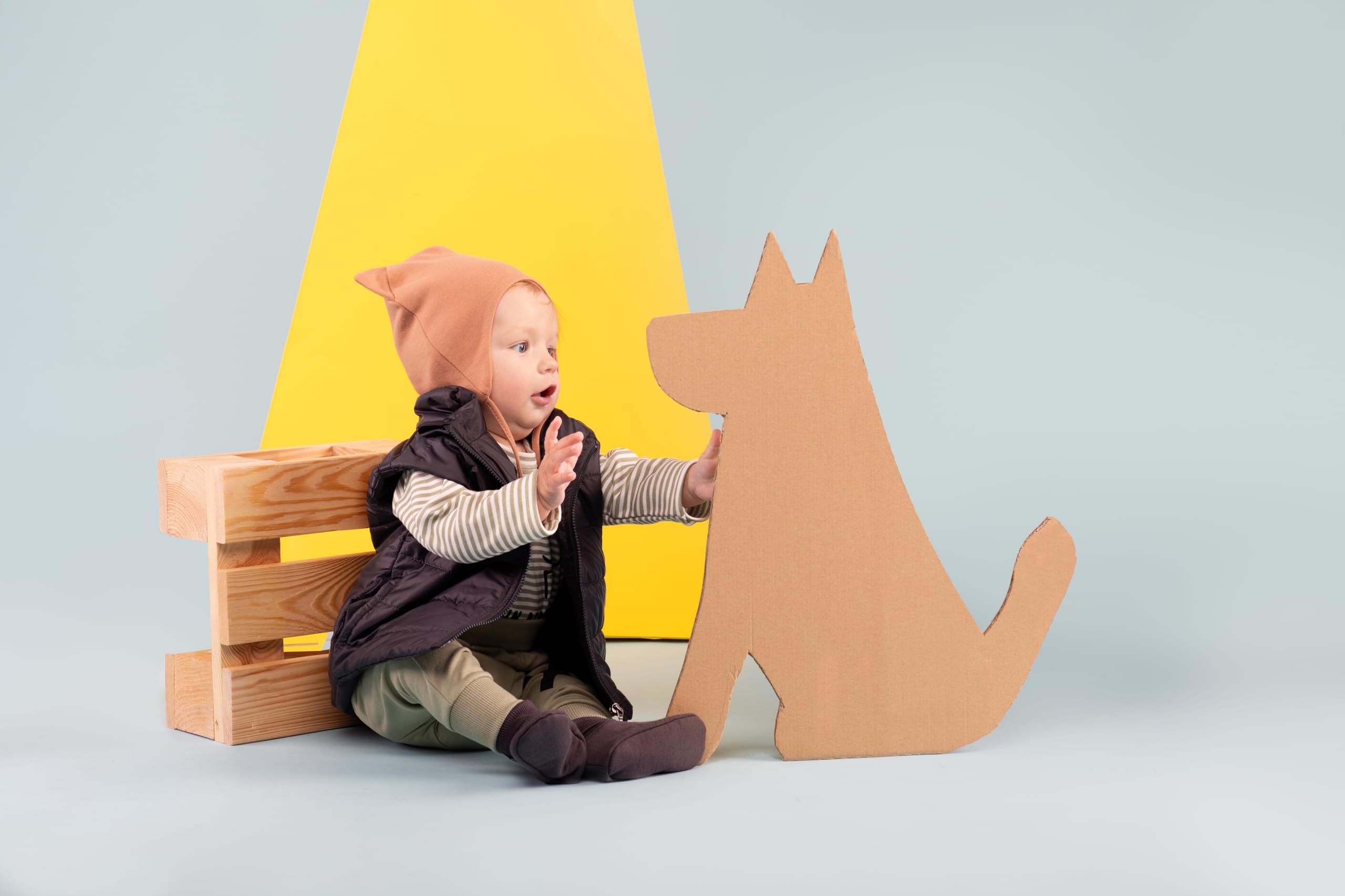 Pinokio Vest with Band, Pockets and Long Back Chaleco Niños Bebes