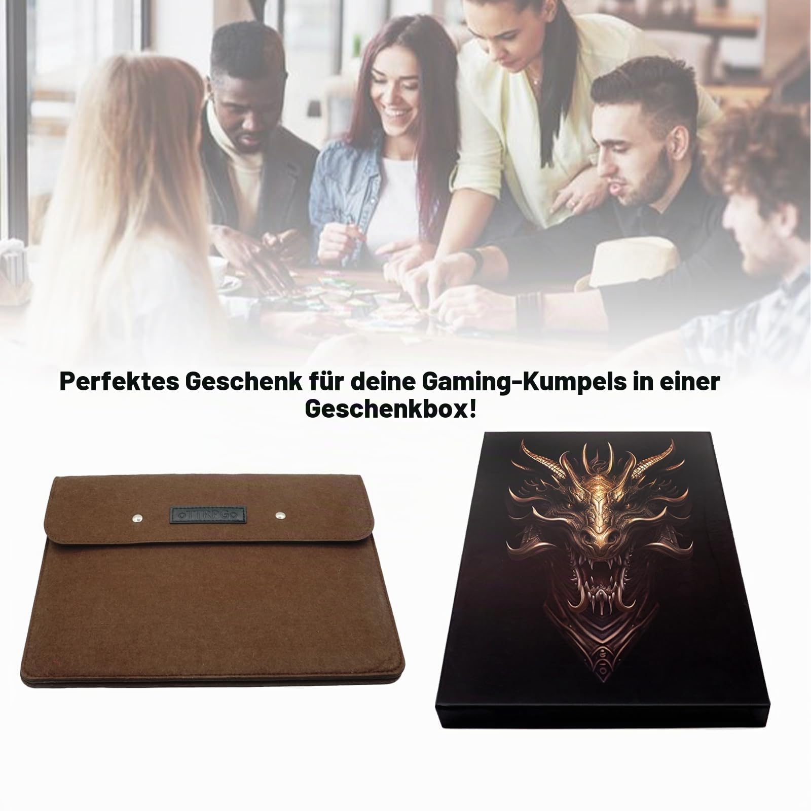 DND DM Screen 5e, Dungeon Master Screen für Dungeons & Dragons Geschenke, 4 geprägte Paneele, Gesamtbreite 94 cm