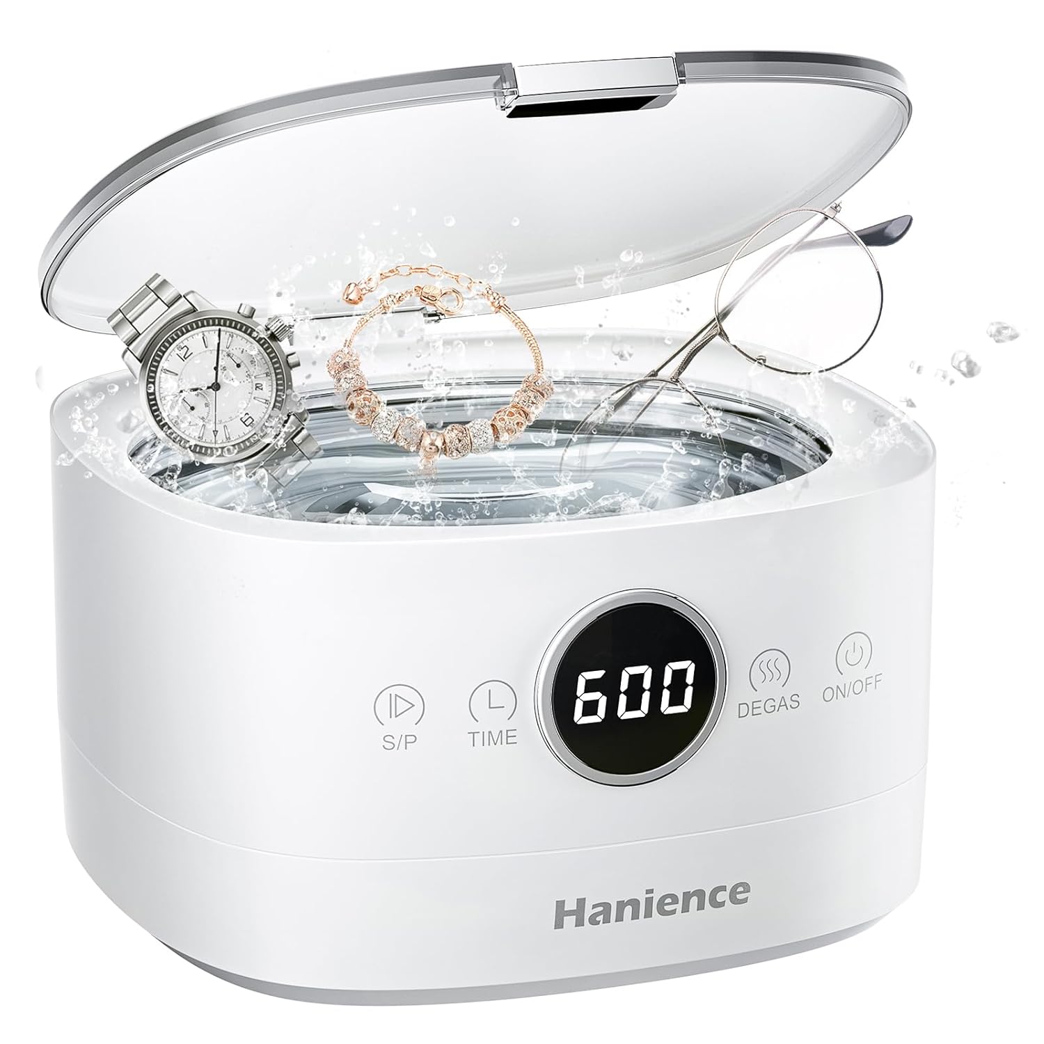 Hanience Ultrasonic Cleaner, 46000Hz 750ml Ultrasonic Jewellery Cleaner