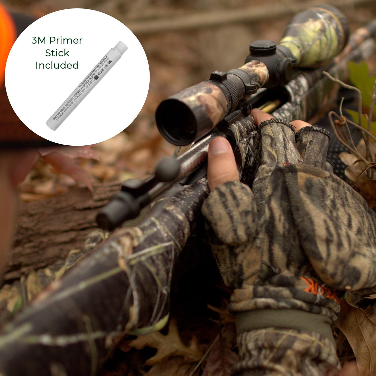 Hunter Mossy Oak Gun Camo Kit - Gun Skin, Scope Skin, Primer Stick