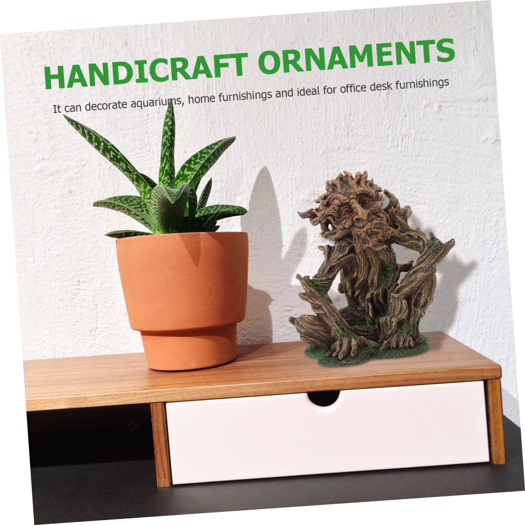 YARNOW 2 Pièces Aquarium Aménagement Paysager Arbre Homme Grands Ornements D'aquarium Aquariums Décorations De Statue d'arbre D'aquarium Décoration De Crâne D'aquarium Sable Cacher Résine