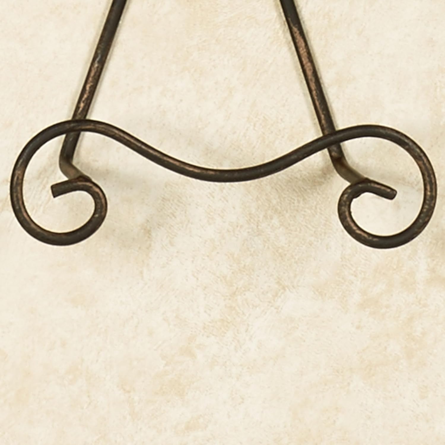 Touch of Class Galla Petite Plate Rack - Antique Bronze - Metal Hanging Collector Holder - Decorative Vintage Holders For Wall - Displays 2 Plates - 24 Inches Wide