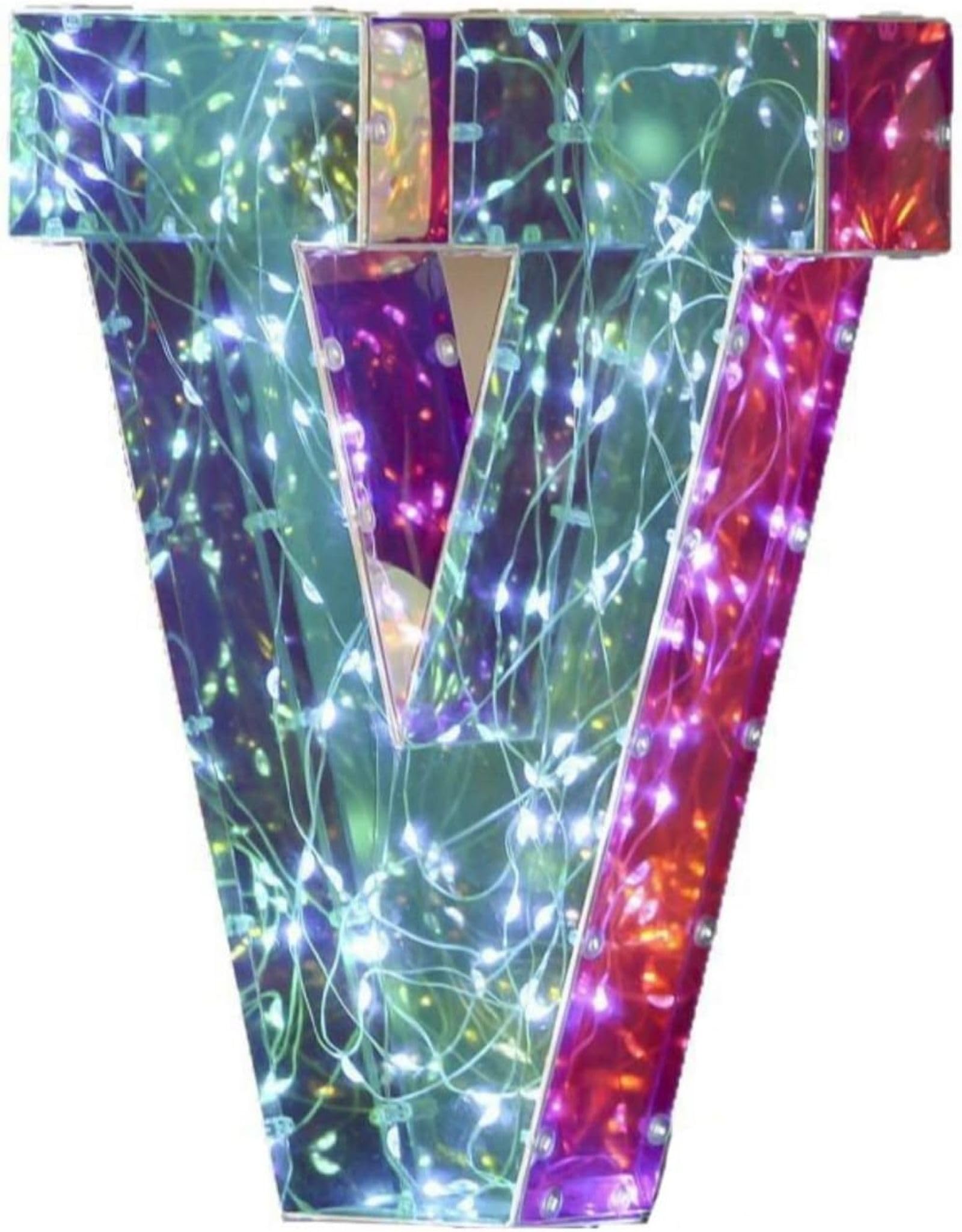 Jemnpela LED Marquee Letter Number Sign Lights Glitter Light Up Alphabet Figure Night Light for Birthday Party Wedding Home Bar Holiday Wall Decoration