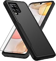 Vista 1 de Asuwish Funda de teléfono para Samsung Galaxy A42 5G con protector de pantalla de vidrio templado y delgada híbrida de cuerpo completo, accesorios