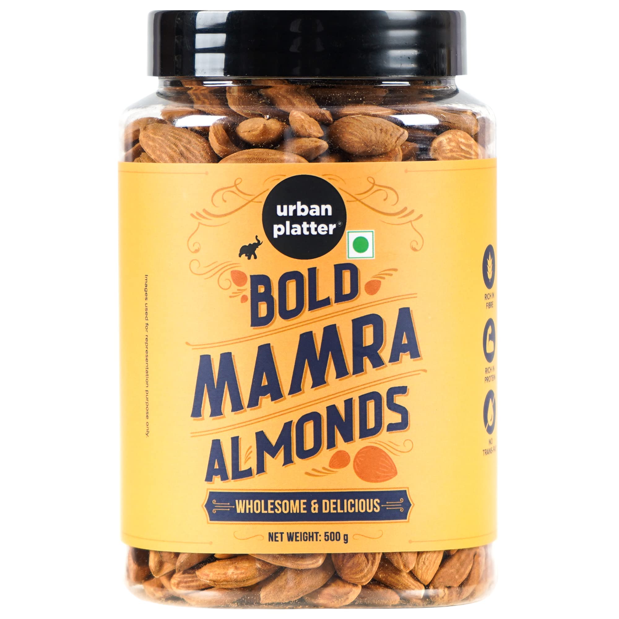 urban platter Bold Mamra Almonds, 500G, Whole (B0BRJ6MLLM) Amazon Price History, Amazon Price Tracker