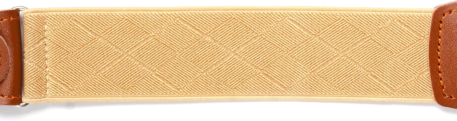 Suspenders for Men Elastic Y Back 1.4 Inches Adjustable 4 to 3 Hooks for Wedding Dress Pants - Image 4