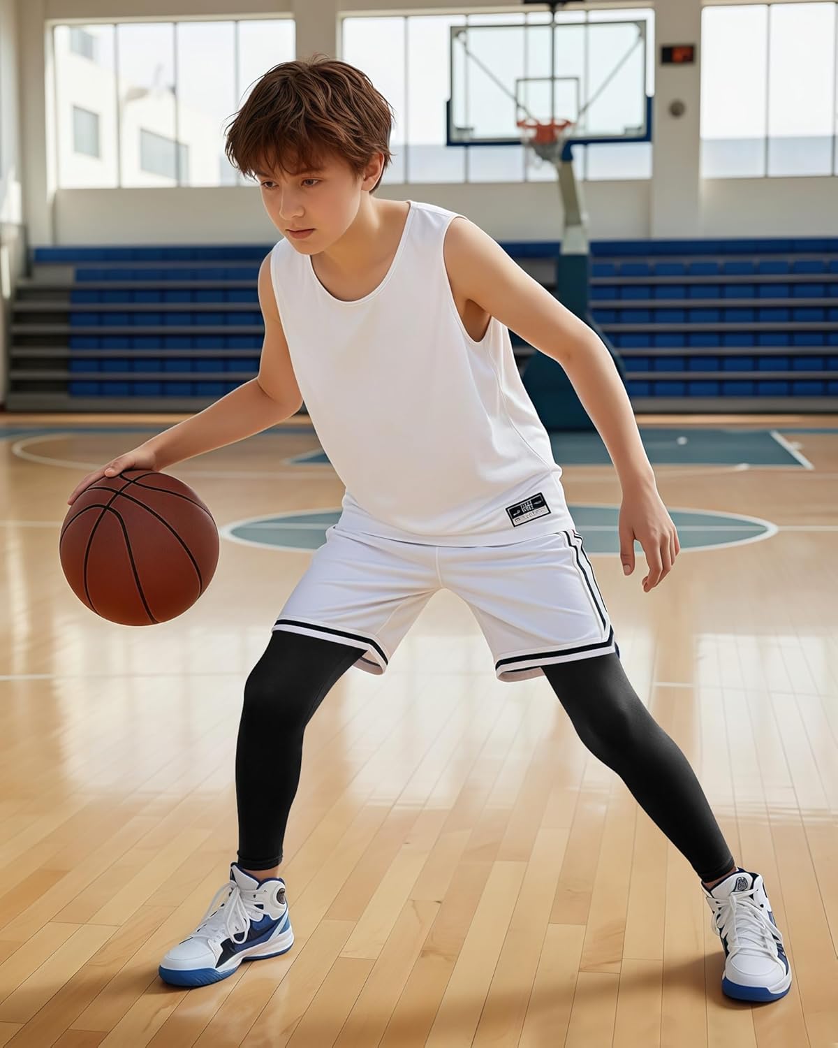 Boys Compression Pants Leggings Tights for Sports Youth Kids Athletic Basketball Base Layer - Image 3
