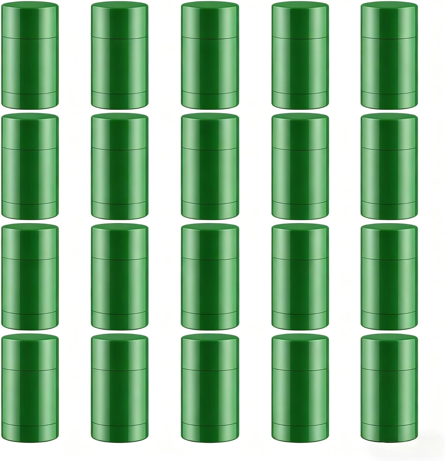 meleg otthon 20 Pcs Empty Deodorant Containers 1.4 oz/40ml Twist Up Refillable Deodrant Containers Leak Proof Green Deodorant Bottles for DIY Lipstick Crayon