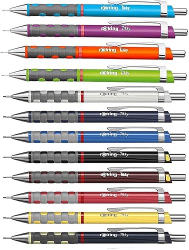 Miniatura 9 de Rotring Tikky - Lápiz mecánico, 0.020in, borgoña, individual (1904691)