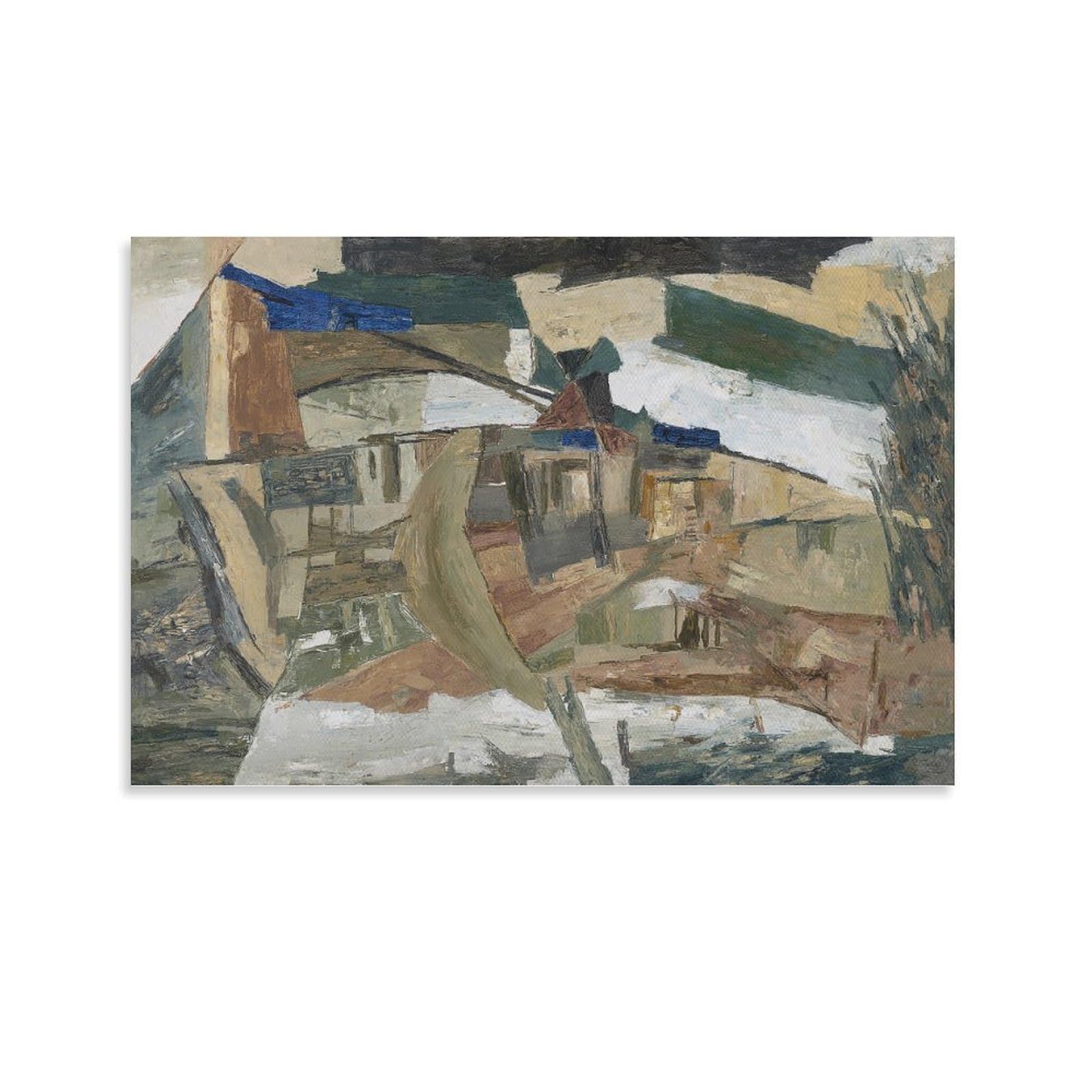 KLAGCBDF RAM KUMAR Untitled (7) Painting On Canvas Wall Art Poster Scroll Picture Print Walls Decor Home Posters 20x30inch(50x75cm)