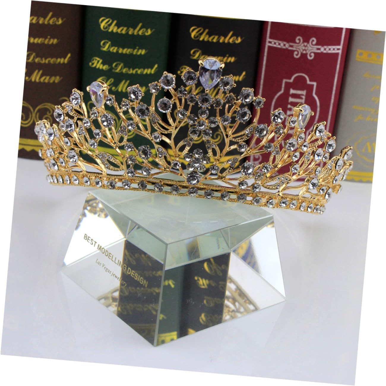 1Pc Elegant Zircon Crown Bridal Headdress for Weddings Dazzling Queen Hair Jewelry Design Comfortable Wear for Brides and Bridesmaids