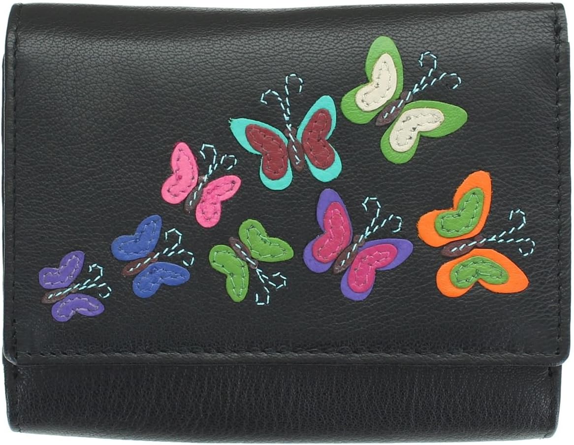 Mala Leather Harper Collection Ladies Leather Purse - RFID Protection 3429_9 Black