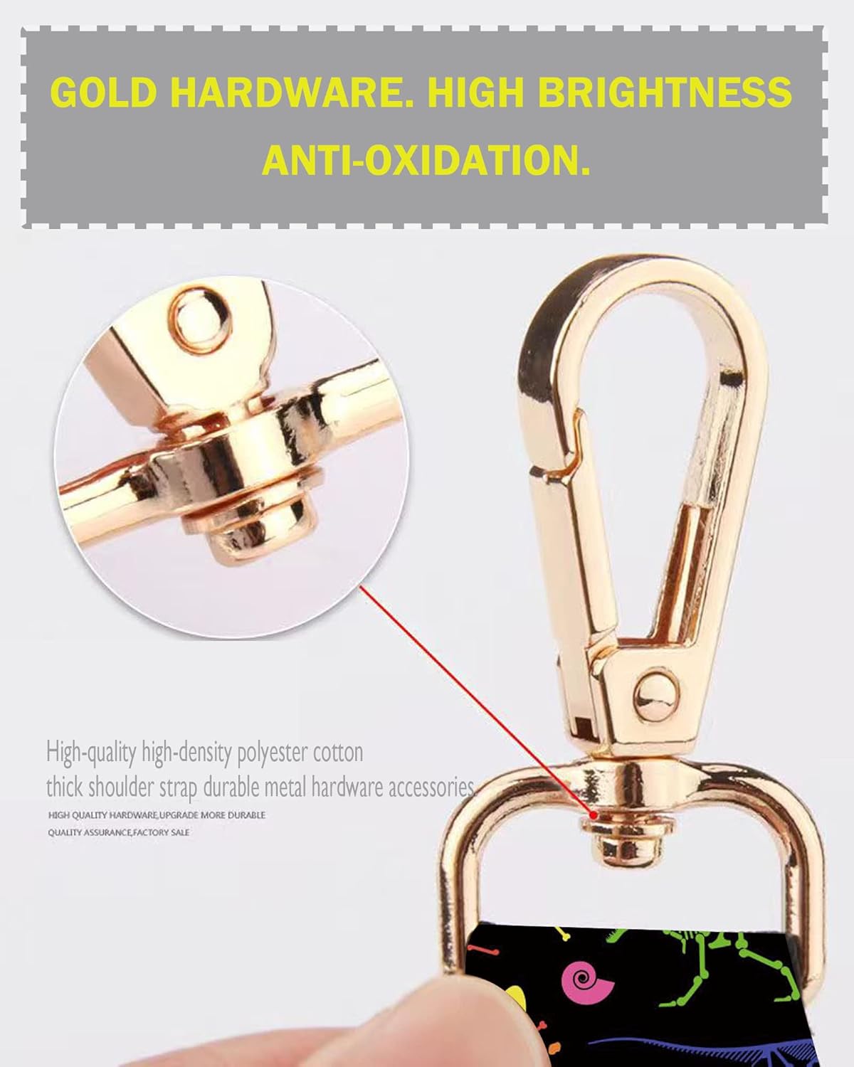 Wide Purse Strap Replacement Crossbody Handbag Shoulder Strap Adjustable Bag Straps Replacement - Image 4