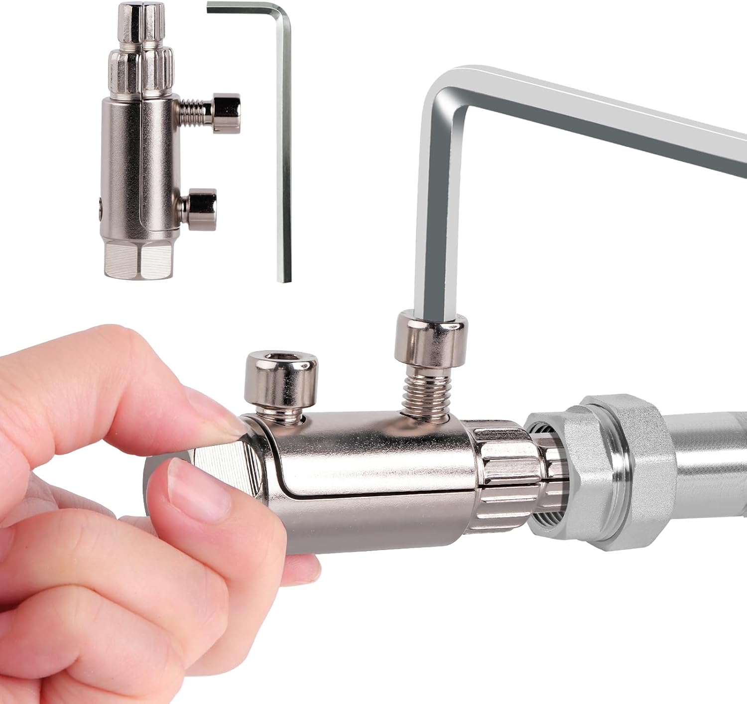 Broken Pipe Extractor Tool - Broken Faucet Removal Tool for 1/2", 3/4", 1" Pipes | Removes Rusted/Damaged Faucet Bolts & Pipe Threads (Blue)