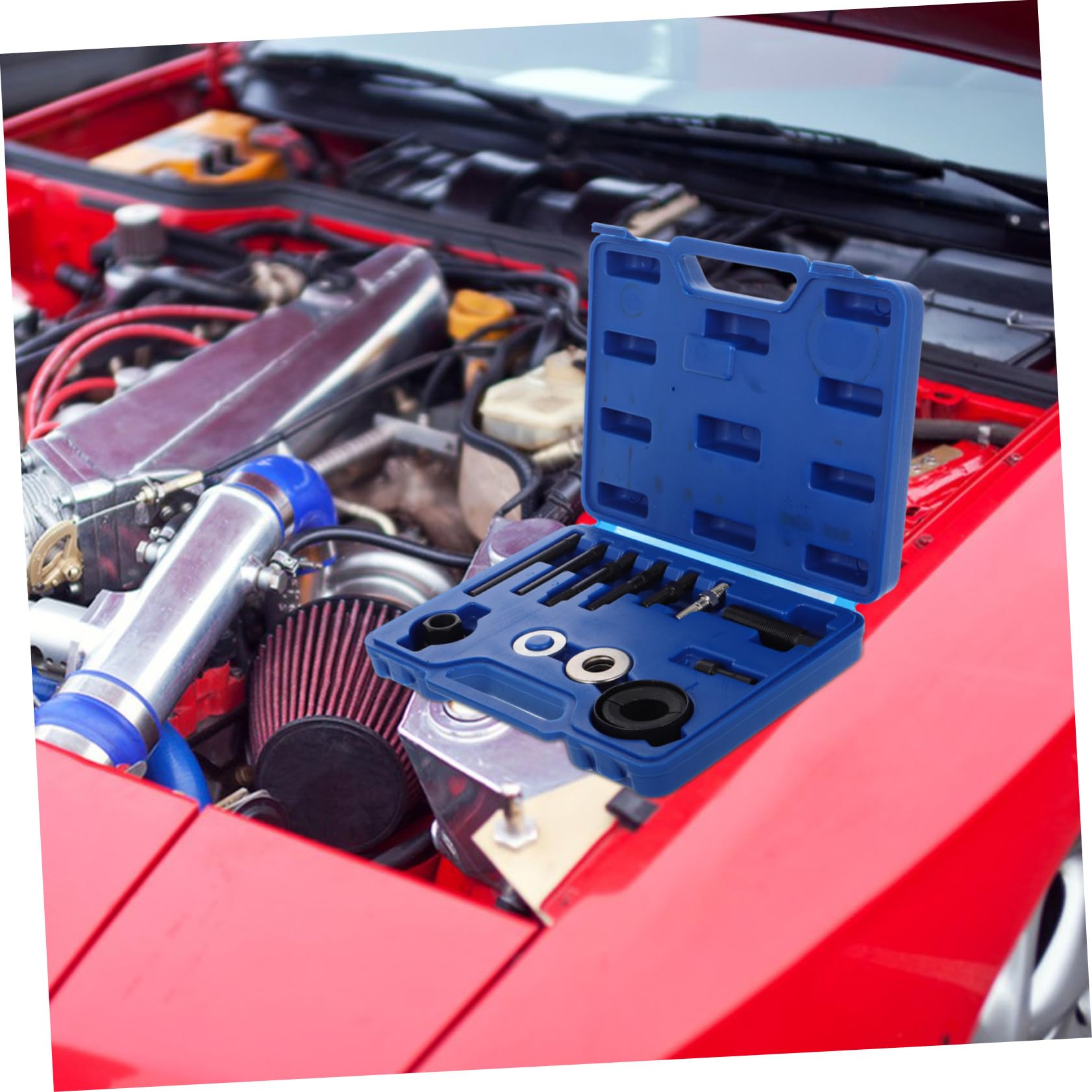 Estrattore e Installatore Puleggia Servosterzo per Auto Attrezzi Resistenti e Versatili per Rimozione Pompa e Cuscinetti Compatibile con Molteplici Modelli Auto