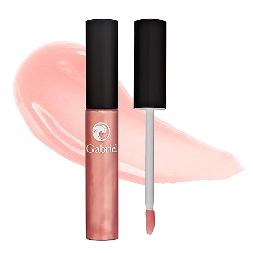 Gabriel Cosmetics Brillo de labios, brillo de labios natural, sin parabenos, vegano, sin gluten, sin crueldad, sin OMG, alto rendimiento y larga