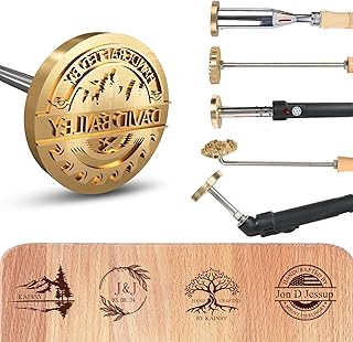 KAINSY Custom Branding Iron for Wood - Electric Branding Irons Personalized Wood Burning Letter Stamps - Mark Your Logo/Text into Metal Stamp for Leather Food Meat - Woodworking Tools Handmade Gifts