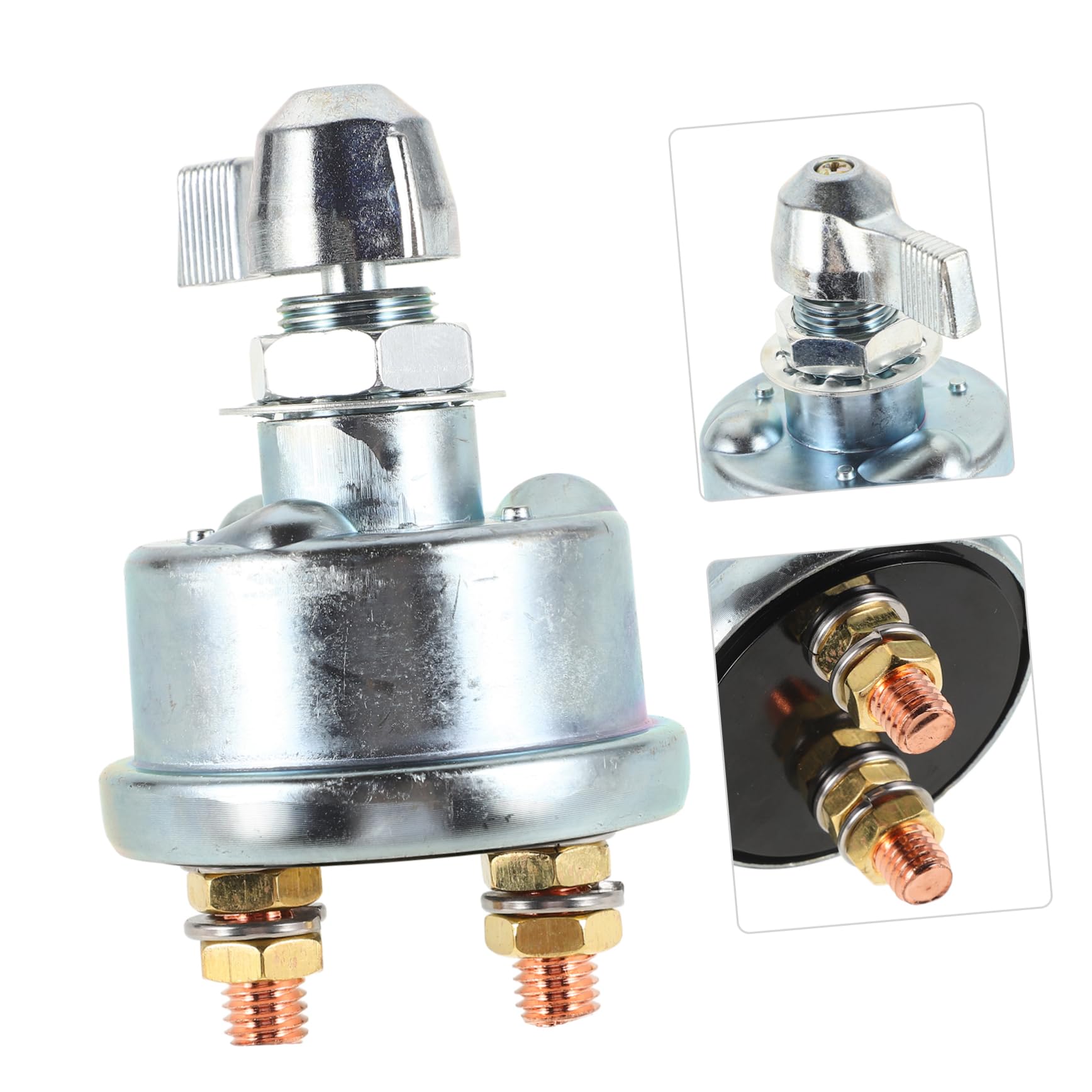 MUCKLILY Battery Disconnect Switch 12v Car Boat Rv Truck Marine Dual Battery Isolator Switch