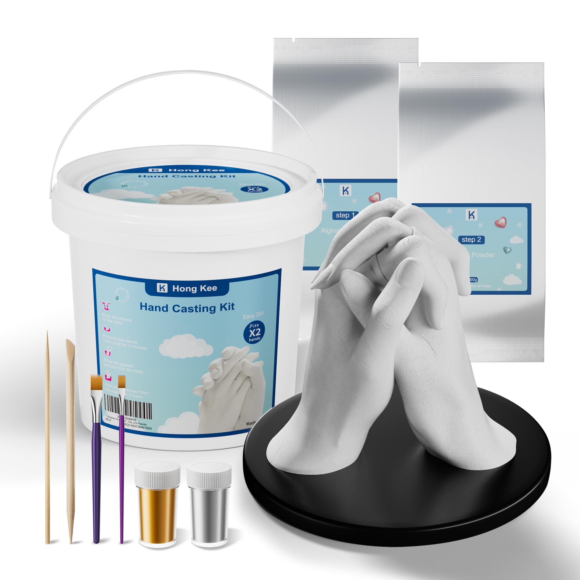 Hongkee Handguss-Set, DIY-Formset für Paare, Familie und Freunde