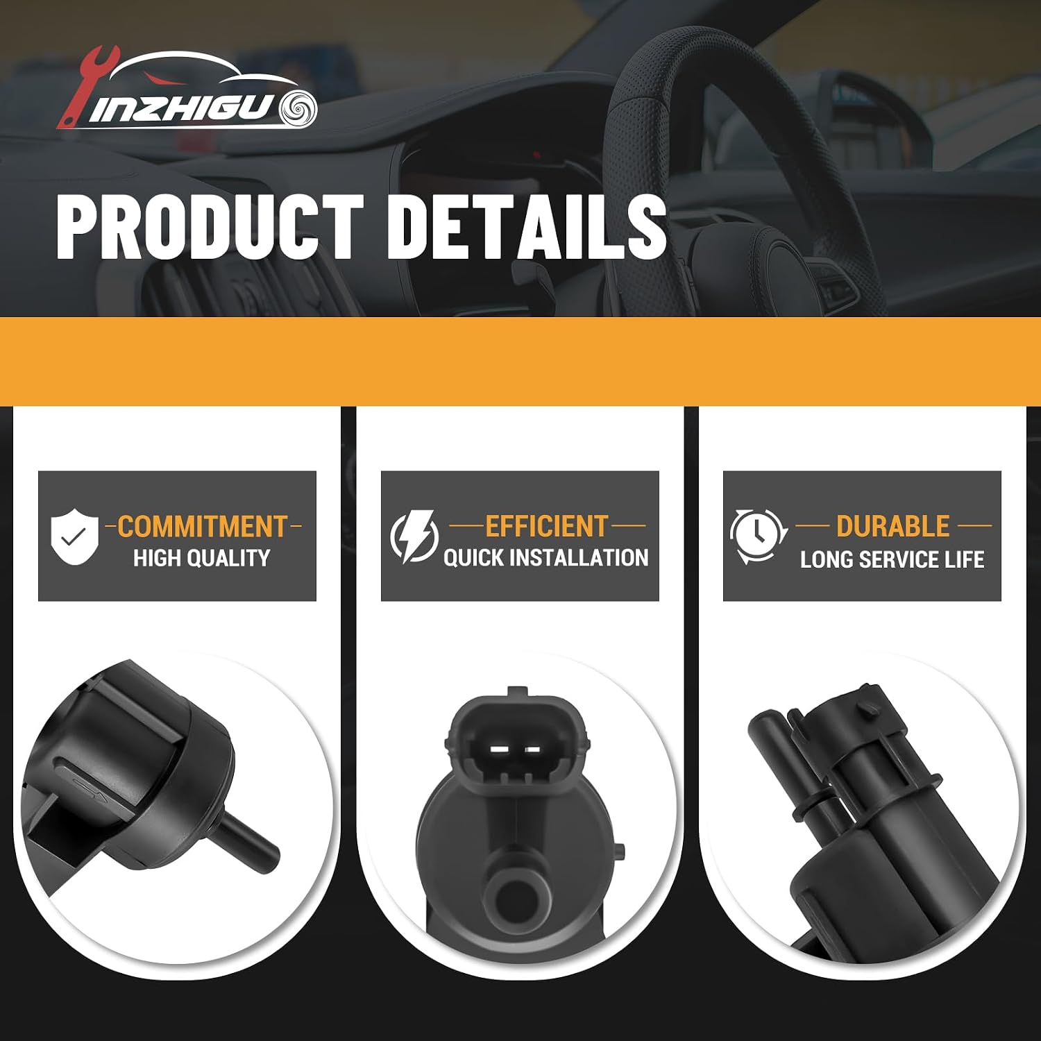 55567453 Vapor Canister Purge Valve Solenoid Valve Compatible with 2011-2016 Chevy Cruze, 2012-2018 Chevy Sonic Replaces 0280142495 214-2317 911-388
