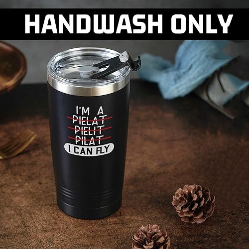 Miniatura 6 de Onebttl Regalos de aviación piloto para hombres, hombres, él, I'm A Pilot I Can Fly - Vaso aislado de acero inoxidable de 20 onzas  20.0 fl oz con