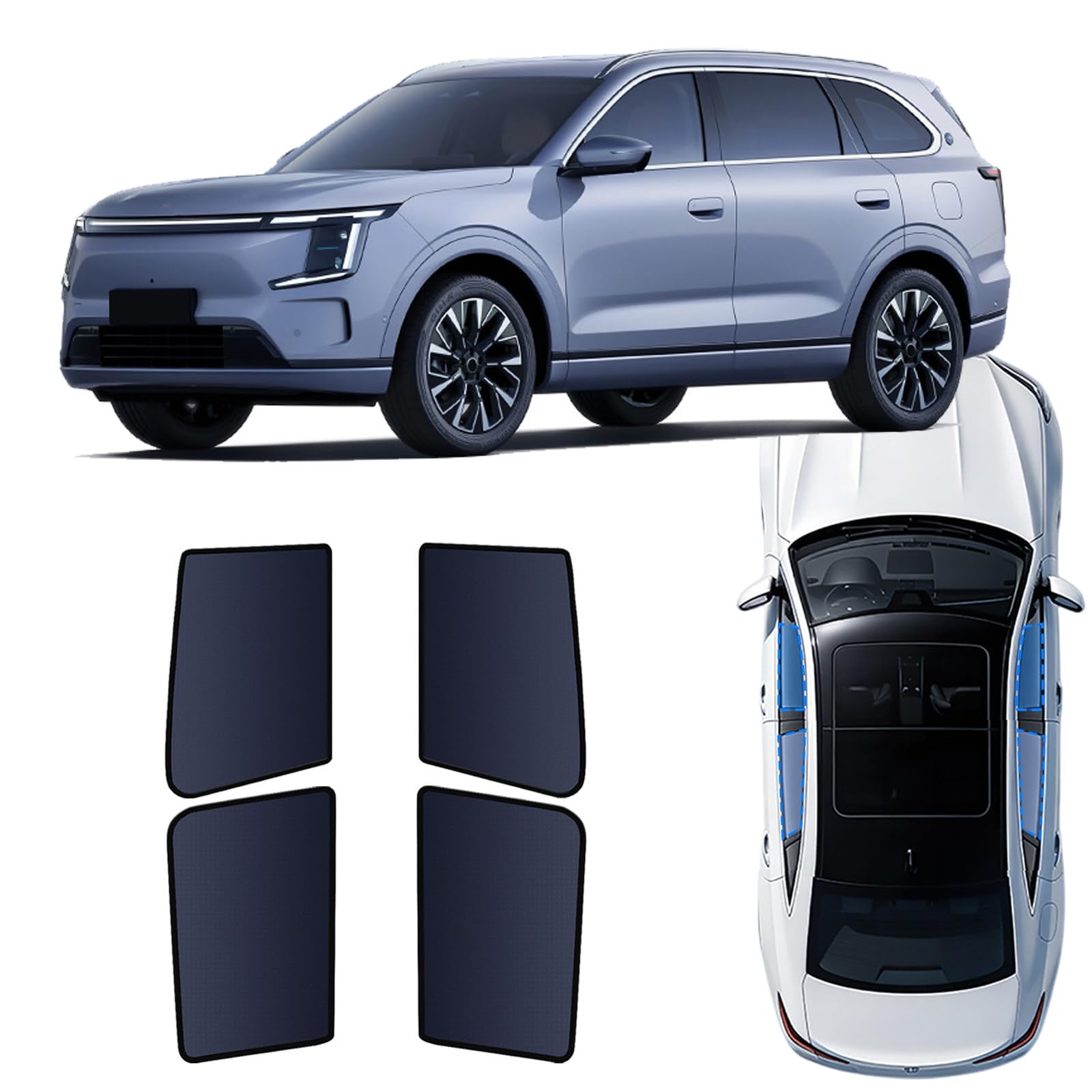 Rideaux magnétique protection solaire pliables Jetour Shanhai L7 Plus
