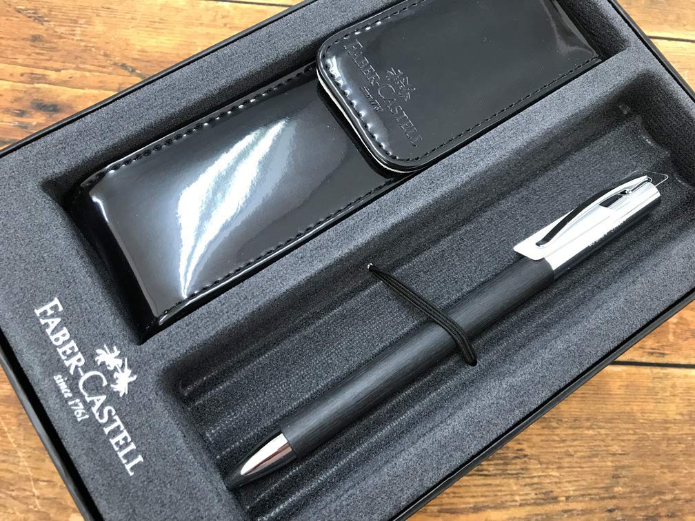 Faber-Castell Ambition Retractable Ballpoint Pen High-Grade Resin Black in Gift Box