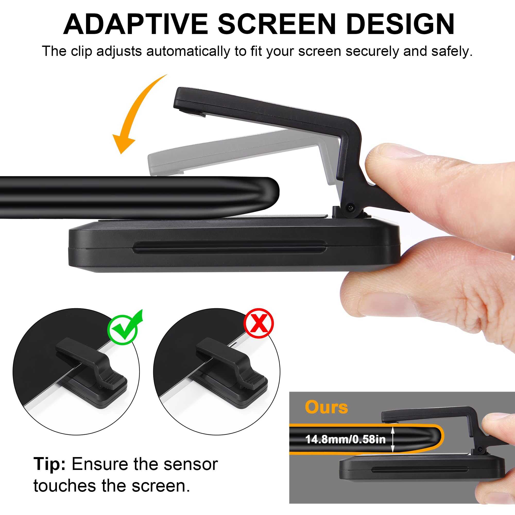 Support de Tablette pour la Lecture Kindle avec RF Télécommande Tourne Page, Support à col de Cygne avec Tourne, Accessoires pour la Lecture Kindle/iPad/appareils de 4,7 à 10.53 Tablets au Lit